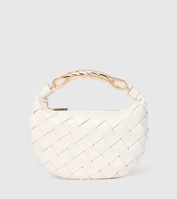 WILLA Braided Metal Handle Handheld Bag